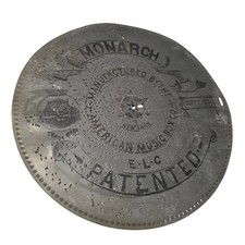 Antique 1896 Triumph Monarch Metal Disc American Music Box Co. picture