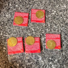 McDonald's MacCoin 50 Years of Big Mac Complete Set 5 Coins 2018 Sealed NOS picture