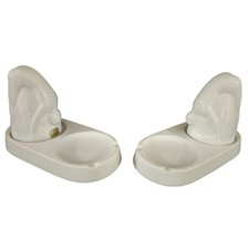 Pair of Bottom Up Shot Glasses with Ashtrays by Sarsaparilla Deco Designs picture
