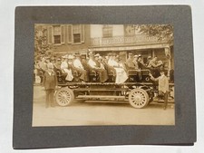 1910's Photograph of Open Air Tour Bus w/ Victorian Dressed People- Washington picture
