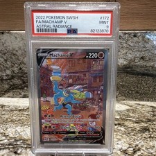 Pokémon Astral Radiance Machamp V 172/189 Full Art PSA 9 English 2022 picture