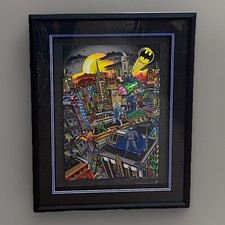 Charles Fazzino Superhero Superman Signed Numbered 3D Mixed Media on Canvas picture