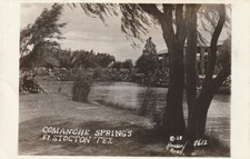 Vintage Postcard RPPC Comanche Springs Fort Stockton Texas Howard Photo c1938 picture
