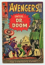 AVENGERS #25 ( 1965 ) ( DOCTOR DOOM ) FANTASTIC FOUR APPEARANCE ( KIRBY COVER ) picture
