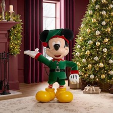 Disney 4 FT Animated Mickey Mouse Interactive Holiday Christmas Animatronic 2026 picture