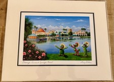 Disney Parks Larry Dotson Coronado Springs Resort Art Print 11 x 14” picture