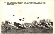 Vintage Airplane Aviation Postcard Postcard U S Aviation Corps Training Planes picture