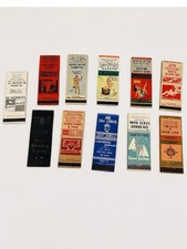 Lot of 11 VTG 1940s 1950s Denver Colorado Matchbook Covers Pinup Girls Conoco picture