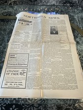 Vintage Northfield News Newspaper January 13 1900 Antique History picture