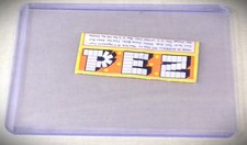 Vintage PEZ Candy Wrapper 1960s Orange Flavor Starry Brick Logo Austria Rare picture
