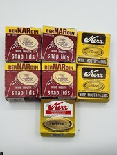 LOT Of 7 Boxes Vintage Bernardin Snap & Kerr Wide Mouth Mason Jar Lids picture