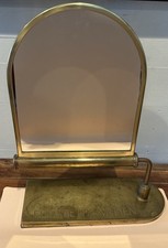 Vintage Elizabeth Arden Vanity DISPLAY Makeup Brass Mirror~ RARE picture