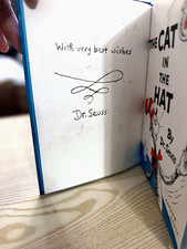 Dr. Seuss The Cat in the Hat Hardcover Book Signed & Inscribed picture