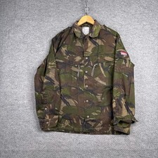 Vintage Dutch Army Jacket Mens Large L Camouflage Military Field Coat Camo 90s picture