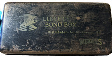 Antique WWI Liberty Bond Box, ad from Weigel's, St. Joseph's, MO, Unlocked picture
