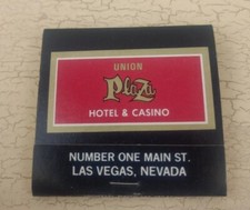 Union Plaza Hotel & Casino Matchbook - Preowned picture