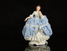 Beautiful Antique Dresden porcelain Figurine Doll made in Germany picture