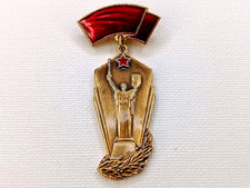 Soviet Veteran Badge - Motherland Monument, Great Patriotic War. USSR WW2. Brass picture