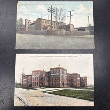 Two Vintage Knife Factory Post Cards Waterville Jackson Knife Works picture