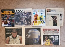 LeBron James seven various newspapers and magazines from 2015 to 2023 picture