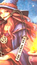 The Witch Way Bruja Pagan Hoodoo Wicca Path Statement Necklace ww1 picture