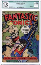 Fantastic Comics #21 CGC 1.5 QUALIFIED 1941 4765635006 picture