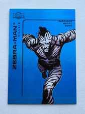 Zebra-Man 2025 Skybox Metal Universe Batman Blue Precious Metal Gems PMG # 29/50 picture