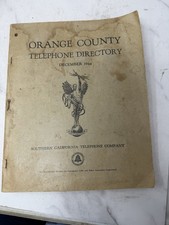 1944 Orange County California Telephone Directory WWII Santa Ana Anaheim Ads picture