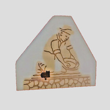 The Cats Meow 1995 Claude Chana Discovered Gold Wooden Figurine Collector’s Item picture