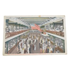 Coney Island NY Stauch’s Ballroom & Balcony Dining Room White Border 1917 Posted picture