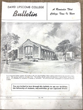 VTG. 1954 DAVID LIPSCOMB COLLEGE BULLETIN NEW GRANNY WHITE CHURCH OF CHRIST TN picture
