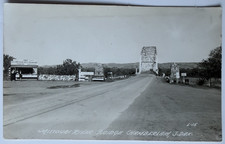 c1930s RPPC Missouri River Bridge Chamberlain South Dakota SD LL Cook Signs PC picture