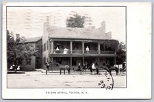 K32/ Victor New York Postcard c1910 Victor Hotel Building 989 picture