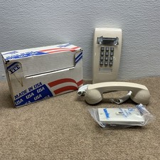ITT CorTelCo Pushbutton Telephone Wall Mount IVORY Cream Color 255444-MBA-20M picture