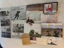 National World War II Museum Memorabilia Lot - V-Mail Newsletters, Maps, & More picture