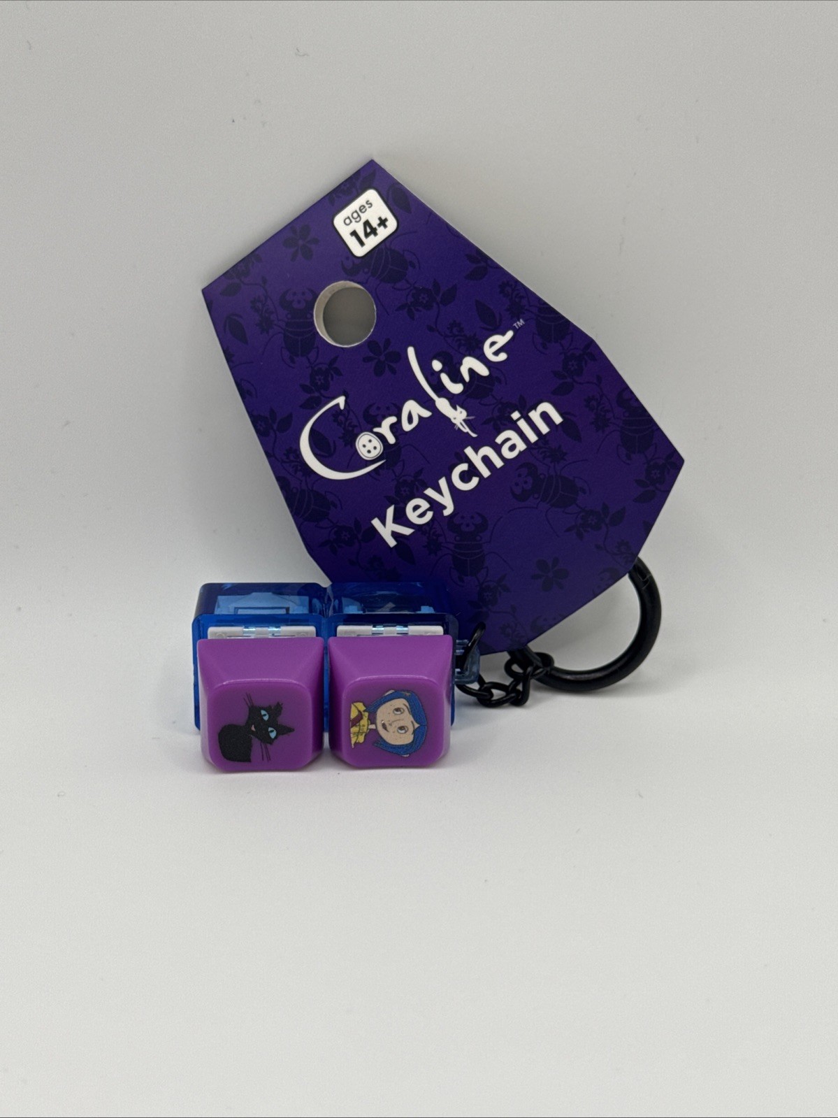 Coraline Keyboard Clicking Fidget Keychain  New With Tag