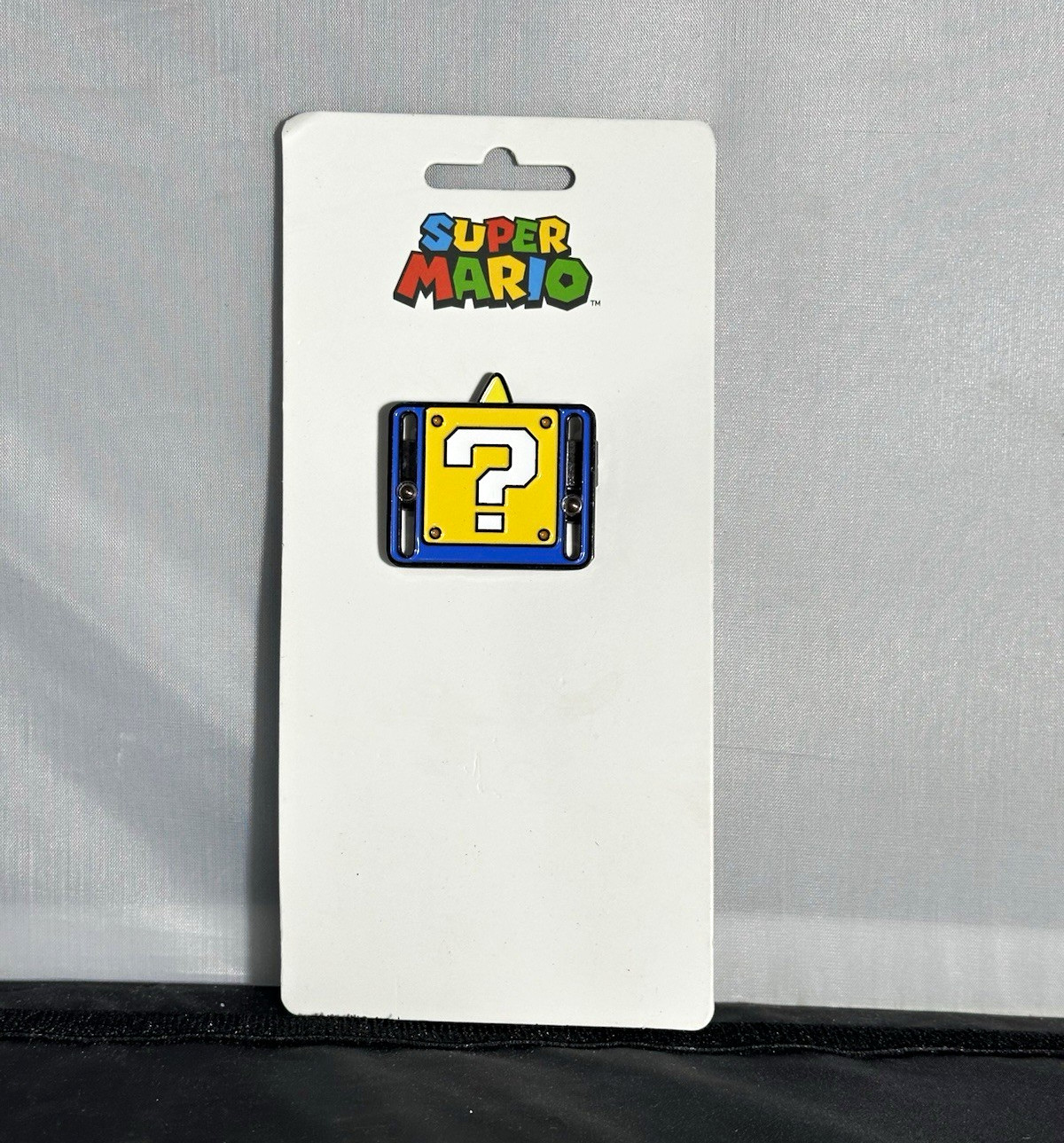 Super Mario Bros. Question Block Enamel Pinback Button Pin