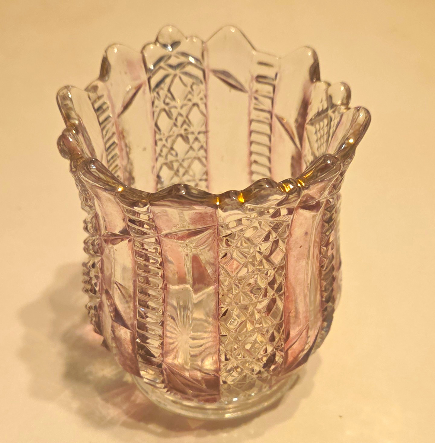 Rare Vintage KISMET Celery Holder Albany glass