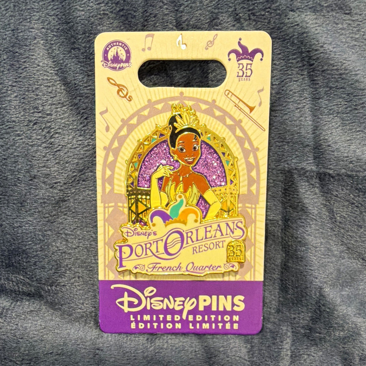 Disney Limited Edition Princess Tiana Port Orleans Resort Pin, 2027 Event