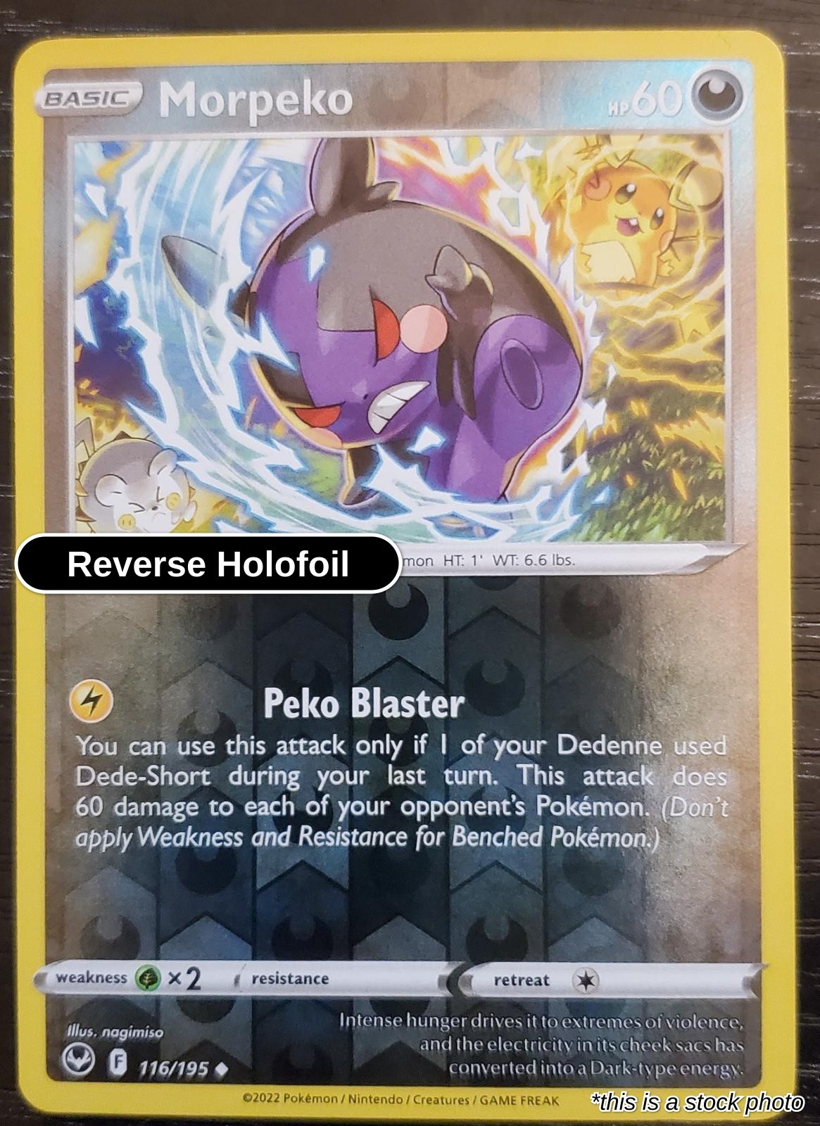 Morpeko : SWSH12 Reverse Holofoil - 116/195 Near Mint