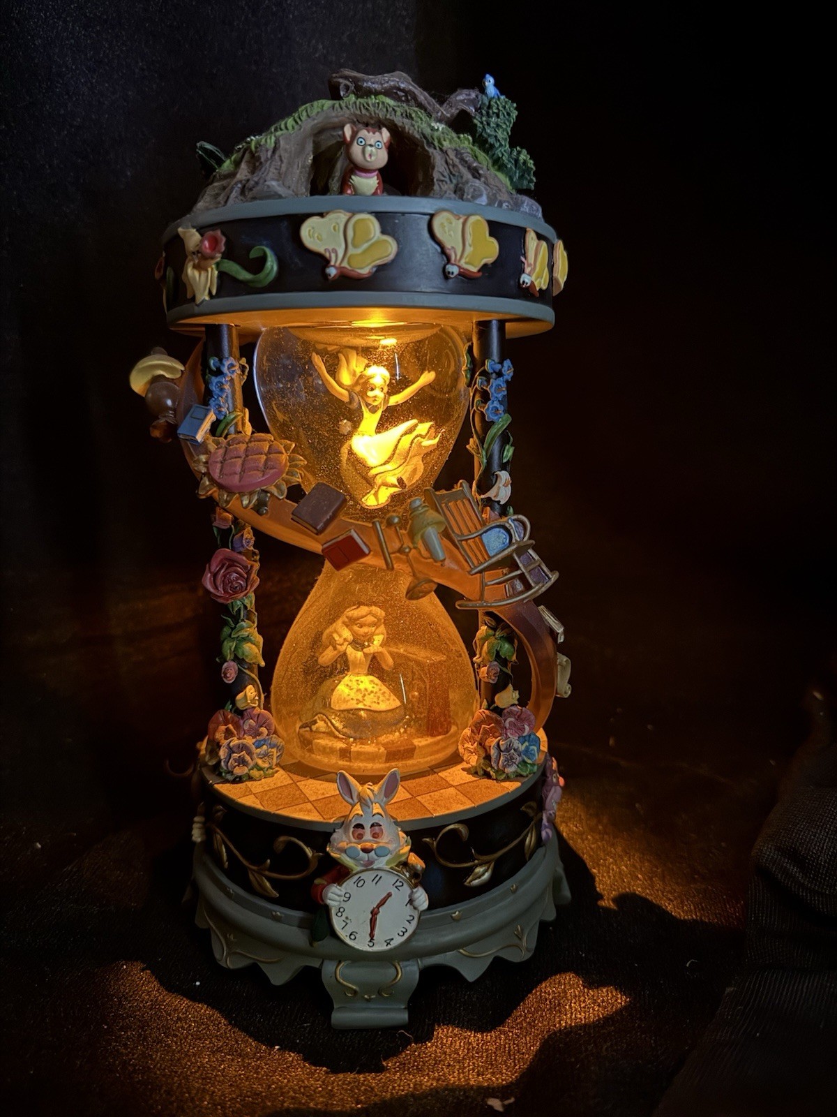 RARE Original Disney Alice in Wonderland Store Release Snow Globe Music Box