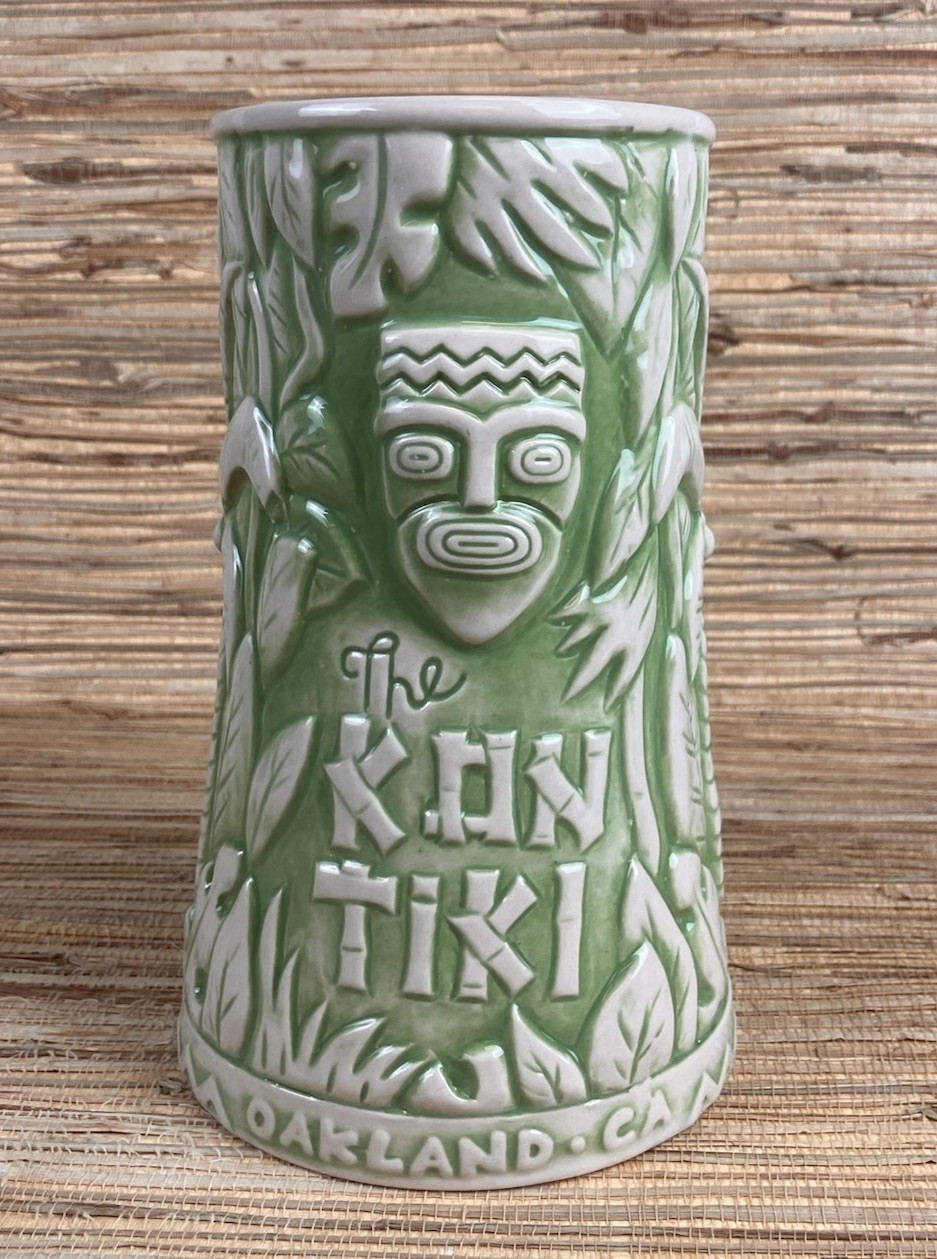 Kon Tiki Oakland Tiki Mug Witco Mask Munktiki Imports Green 8