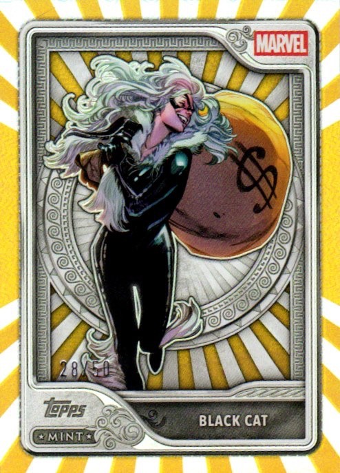 2026 Topps Marvel #68 Black Cat Gold #/50