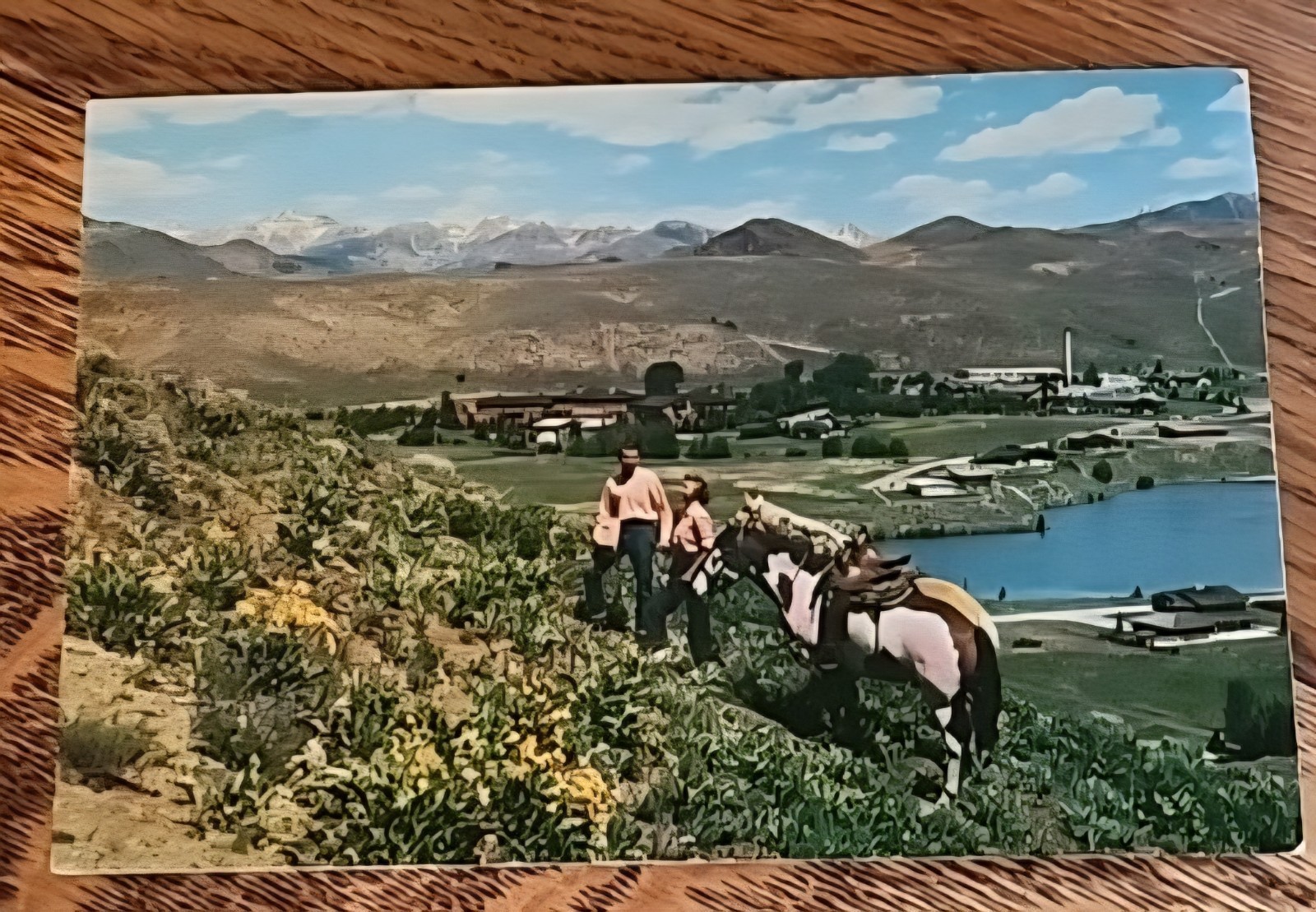 Sun Valley Idaho giant postcard vintage Union Pacific Card unique