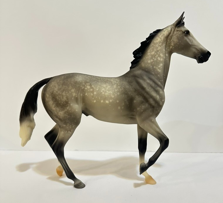 Breyer 2002 Debonair West Coast Jamboree Matte Dappled Grey Lonesome Glory EUC