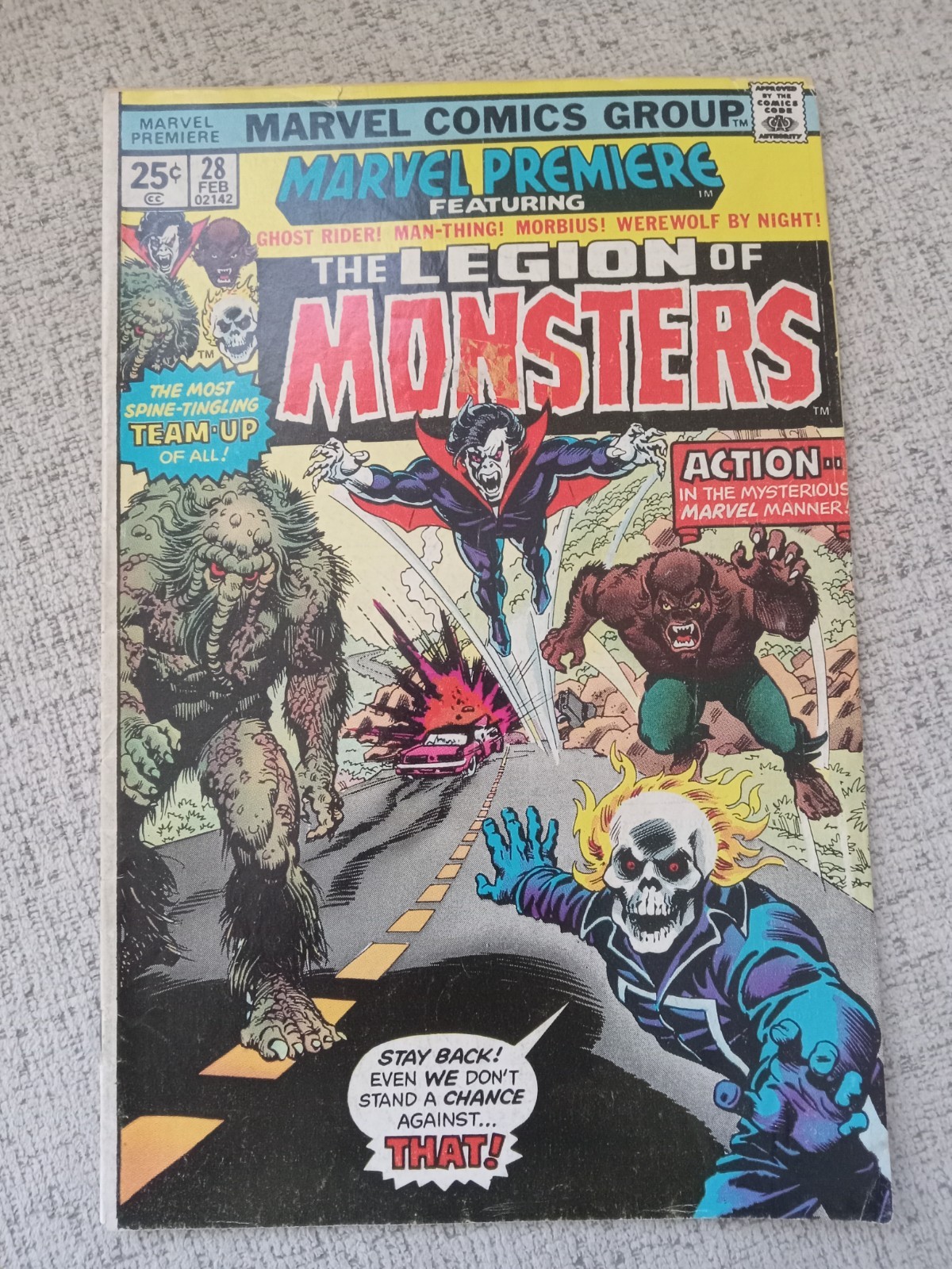 Marvel Premiere #28 Feb '76 feat The Legion of Monsters