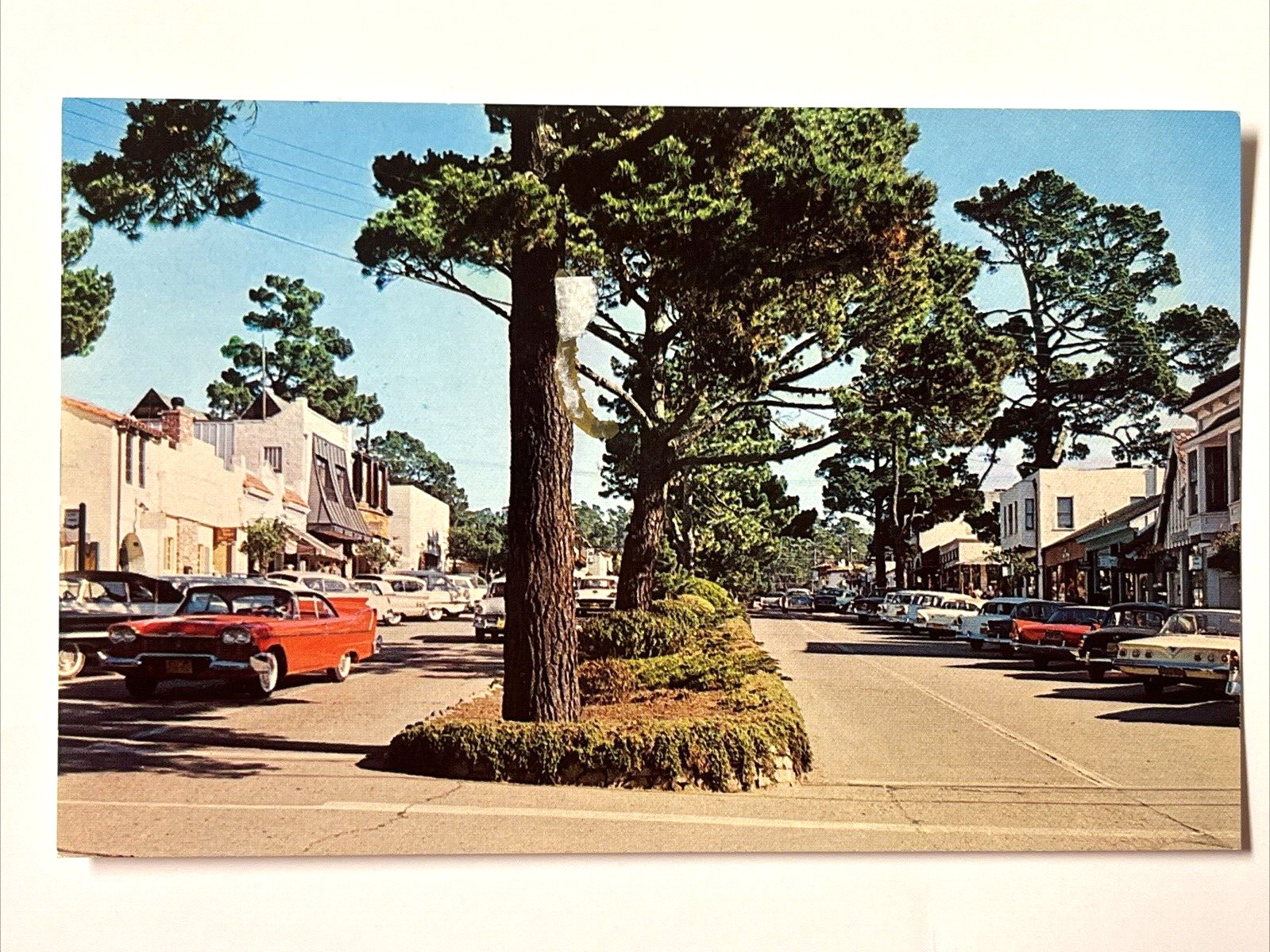 Carmel By the Sea California~Ocean Avenue~Vintage Postcard  3879