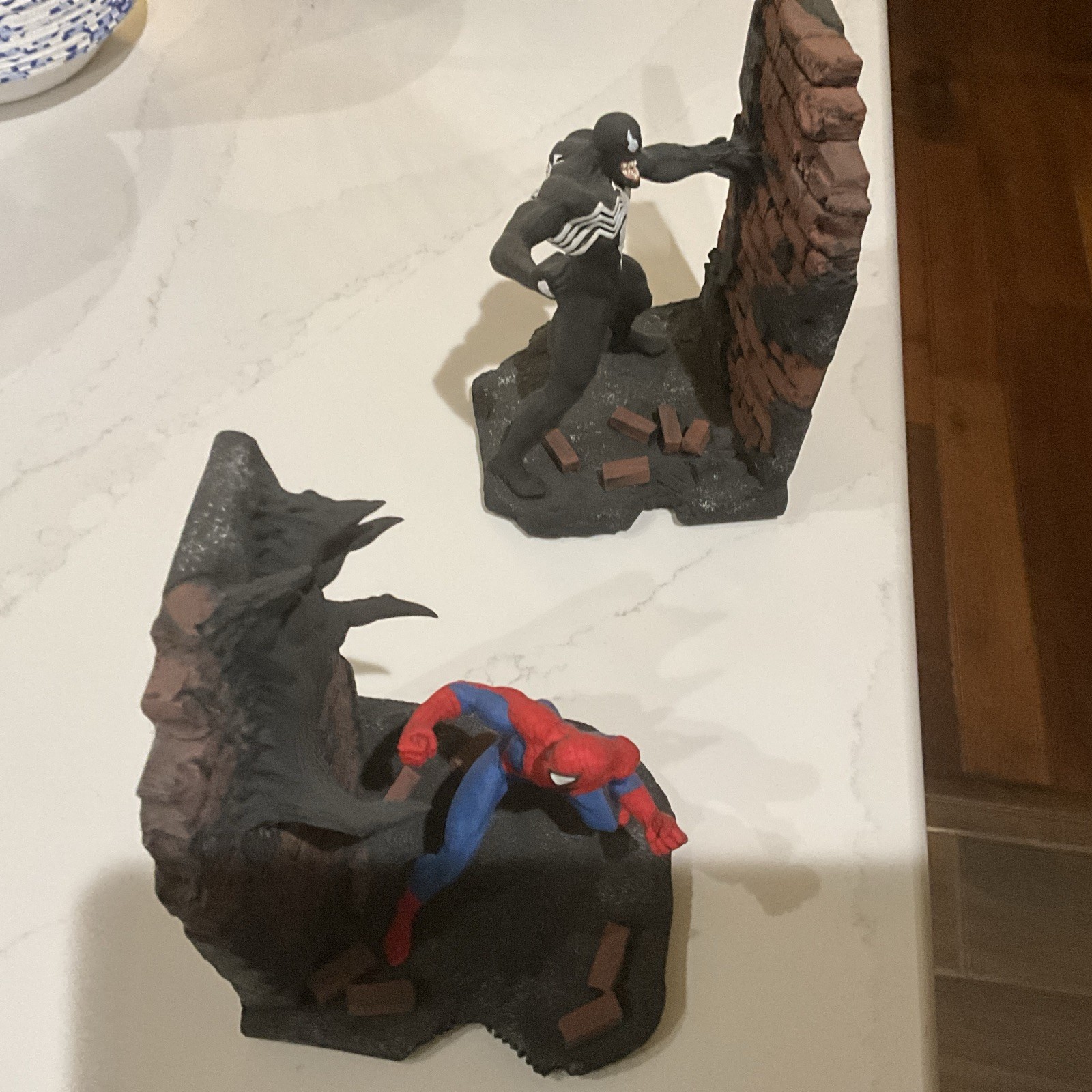 Vintage 1994 Bowen Designs Spider-Man vs Venom Bookends No Paper Work  Or Box
