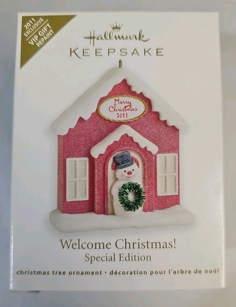 2011 Hallmark Welcome Christmas  Keepsake Ornament Special Edition VIP NEW L@@K