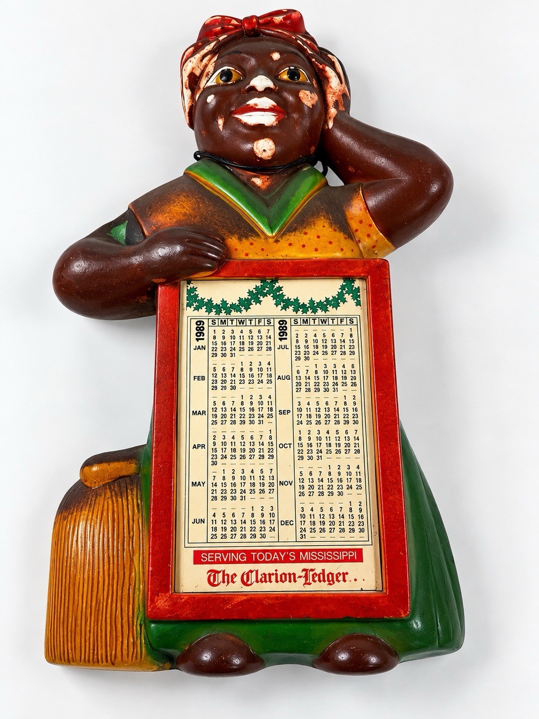 Vintage 1954 Miller Studio Black Americana Wall Plaque 1989 Calendar